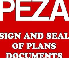 Sign and seal of Plans and Building Permit / Design Plans New - Quezon City